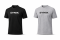 T-shirt EVNIK noir & gris manches courtes streetwear minimaliste avec logo EVNIK